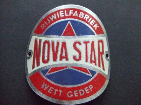Nova Star rijwielfabriek balhoofdplaatje